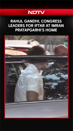 Rahul Gandhi Joins Congress Leaders For Iftar At Imran Pratapgarhi's Home