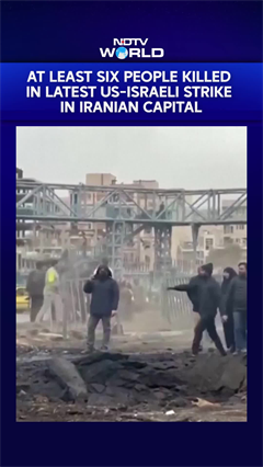 Video: At Least Six People Killed In Latest US-Israeli Strike In Iranian Capital