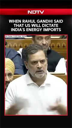 Rahul Gandhi News | When Rahul Gandhi Said That US Will Dictate India's Energy Imports