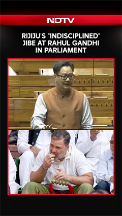 Kiren Rijiju's 'Indisciplined' Jibe At Rahul Gandhi