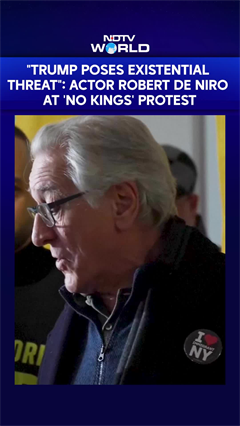 "Trump Poses Existential Threat": Robert De Niro Joins 'No Kings' Protest
