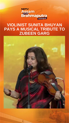 Violinist Sunita Bhuyan Pays A Musical Tribute To Singer Zubeen Garg At NDTV Assam Summit