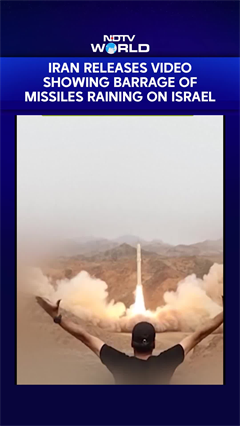 Iran Releases Video Showing Barrage Of Missiles Raining On Israel