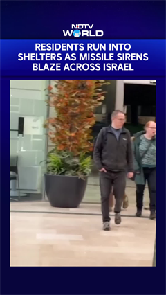 Israelis Run Into Shelters As Missile Sirens Blaze Across Several Cities Under Iranian Attacks