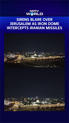 Sirens Blare Over Jerusalem As Iron Dome Intercepts Iranian Missiles