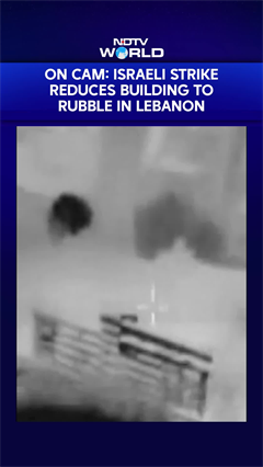 On Camera: Israeli Strike Reduces Building In Lebanon To Rubble In A Matter Of Seconds