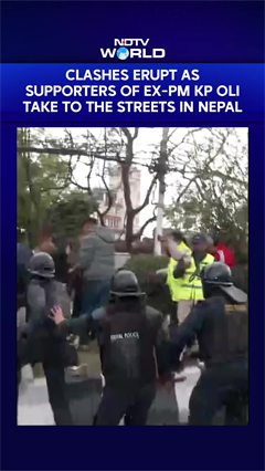 Clashes Erupt As Supporters Of Arrested Former Nepal PM KP Sharma Oli Take To The Streets