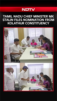 Tamil Nadu Chief Minister MK Stalin Files Nomination From Kolathur Constituency