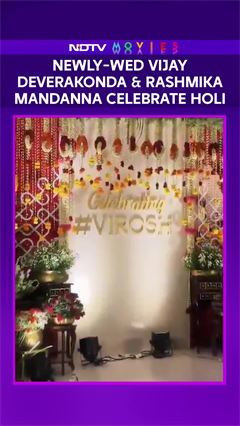 Newly-Wed Couple Vijay Deverakonda & Rashmika Mandanna Celebrate Holi