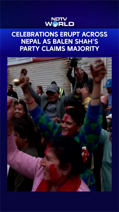 Nepal Election Results | Celebrations Erupt In Nepal As Balen Shah&rsquo;s Party Claims Majority