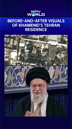 Before-And-After Satellite Images Show Damage To Khamenei&rsquo;s Tehran Residence