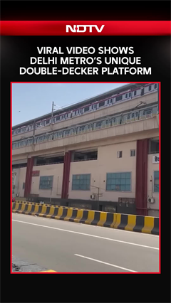 Viral Video Shows Delhi Metro&rsquo;s Unique Double-Decker Platform