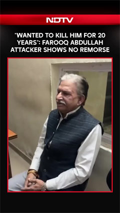 "Wanted To Kill Him For 20 Years": Farooq Abdullah Attacker Shows No Remorse