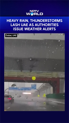 Video: Heavy Rain, Thunderstorms Lash UAE As Authorities Issue Weather Alerts