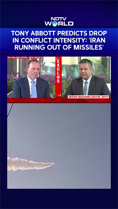 Iran War News | 'Iran Running Out Of Missiles': Tony Abbott Predicts Drop In Conflict Intensity