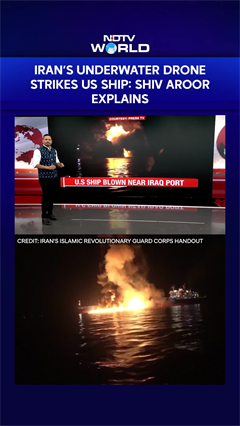 Iran's Underwater Drone Strikes US Ship: Shiv Aroor Explains