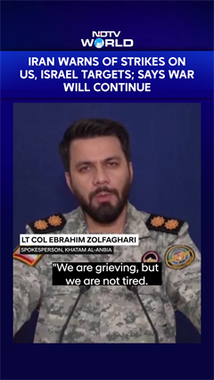 Iran Warns of Strikes On US, Israel Targets; Says War Will Continue