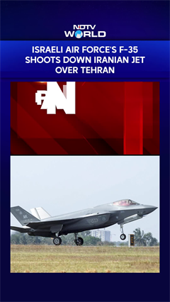 Israeli Air Force's F-35 Shoots Down Iranian Jet Over Tehran