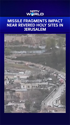Missile Fragments Impact Near Revered Holy Sites In Jerusalem