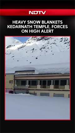 Kedarnath Dham Braces Harsh Snowfall: Security Forces Stand Vigil Amid Freezing Temperatures