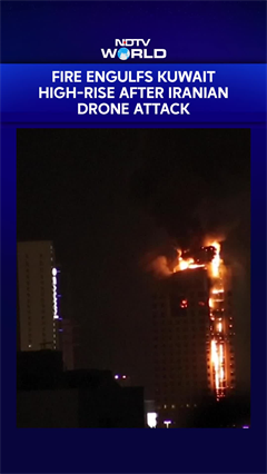 Middle East Tensions | Fire Breaks Out And Engulfs Kuwait High-Rise After Iranian Drone Attack