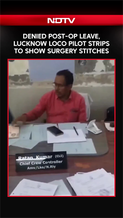 Lucknow Loco Pilot Strips To Show Surgery Stitches After Medical Leave Denied