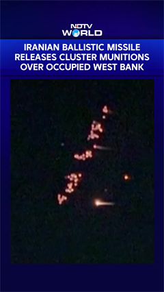 Iranian Ballistic Missile Drops Cluster Munitions Over Occuiped West Bank