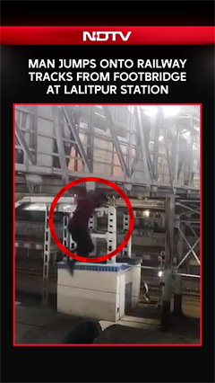 Man Jumps Onto Railway Tracks From Footbridge at Lalitpur Station