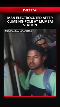 On Camera: Man Electrocuted After Climbing Electric Pole In Mumbai's Kalyan Station