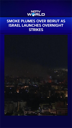 Video: Smoke Plumes Over Beirut As Israel Launches Overnight Strikes