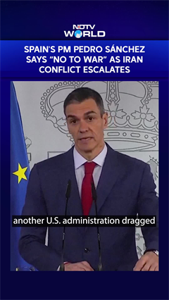 Spain's PM Pedro S&aacute;nchez Says &ldquo;No To War&rdquo; As Iran Conflict Escalates