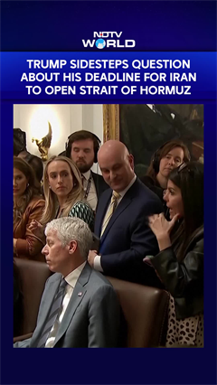 Trump Sidesteps Question About His Deadline For Iran To Open Strait Of Hormuz