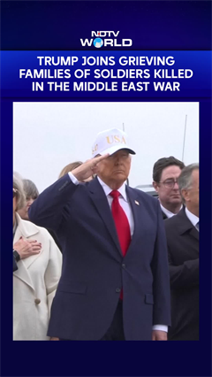 Video: Trump Joins Grieving Families Of Soldiers Killed In The Middle East War