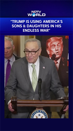 "Trump Is Using America's Sons & Daughters In His Endless War": Chuck Schumer