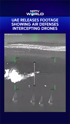 UAE Releases Footage Showing Air Defenses Intercepting Drones