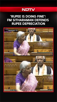 'Rupee Is Doing Fine': Finance Minister Sitharaman Hits Back At Questions On Rupee's Depreciation