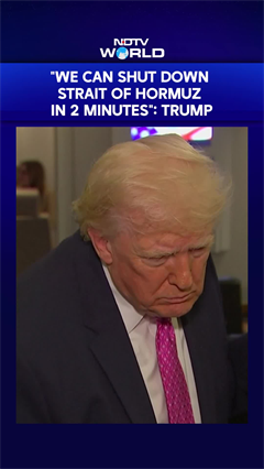 "We Can Shut Down Strait of Hormuz In 2 Minutes": Trump Amid Iran Tensions