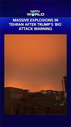 Massive Explosions In Tehran After Donald Trump's 'Big' Attack Warning