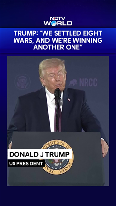 Trump: "We Settled Eight Wars, And We're Winning Another One'