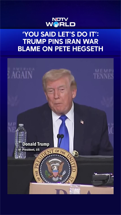 Trump Shifts Onus Of Iran War On Pentagon Chief Pete Hegseth