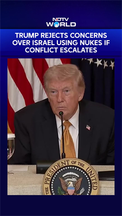 Trump: Israel &lsquo;Wouldn&rsquo;t Use Nuclear Weapons&rsquo; If Tensions Escalate