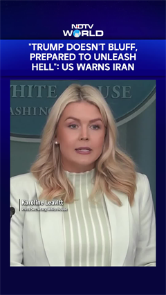 "Trump Doesn't Bluff, Prepared To Unleash Hell": US Warns Iran