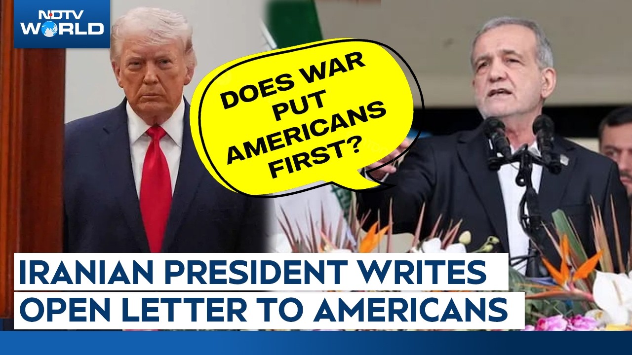 US Iran War | In Open Letter To US Citizens, Iran President Asks If War Puts "America First"
