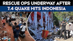 Indonesia Earthquake | Emergency Workers Assess Damage After Earthquake Topples Buildings