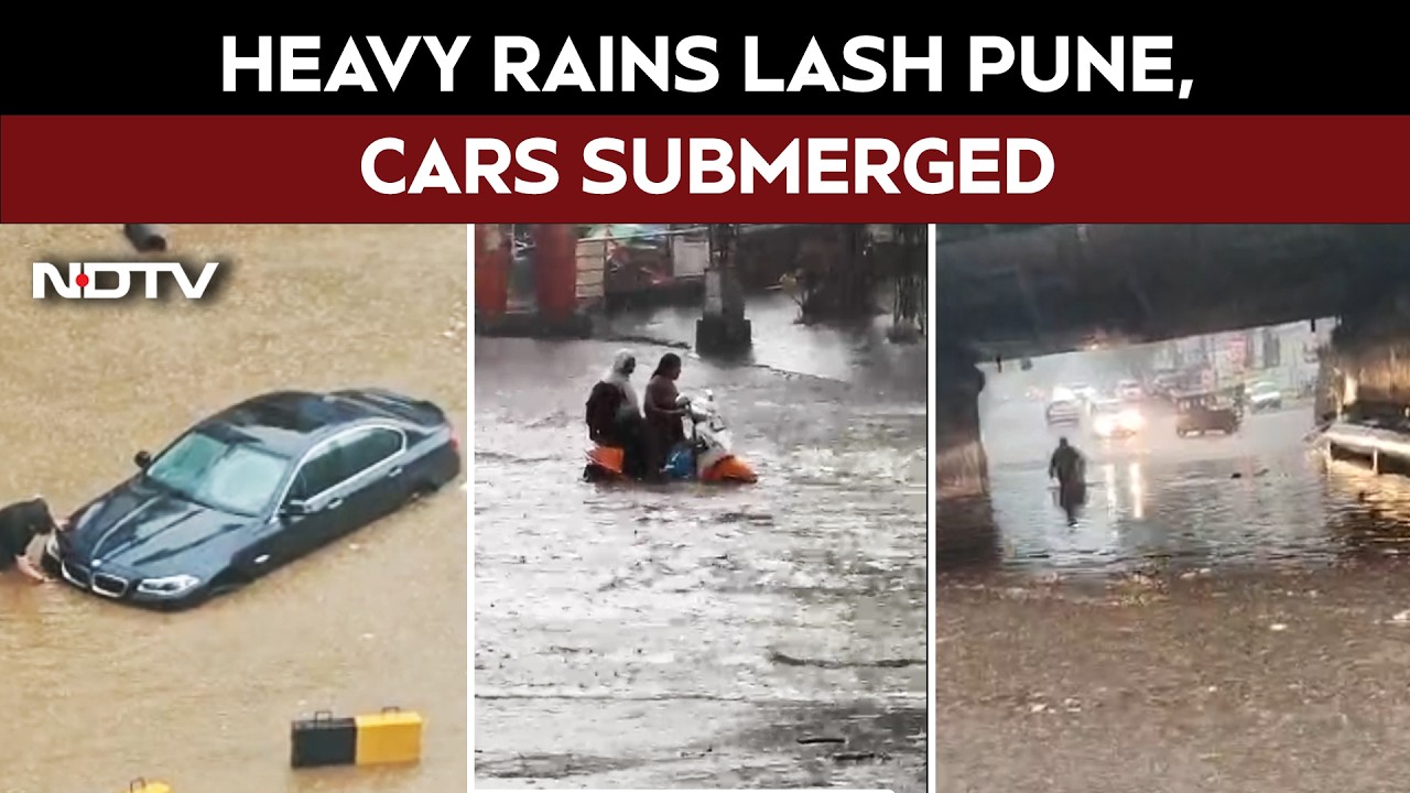 Heavy Rains Lash Pune, Vehicles Submerged In Many Areas