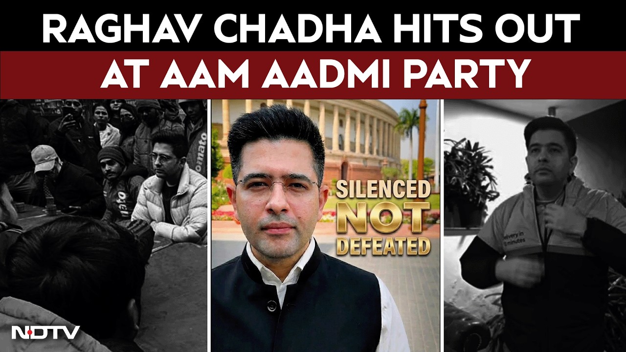Raghav Chadha News | Raghav Chadha's First Reaction After AAP's Demotion Says, Silenced Not Defeated