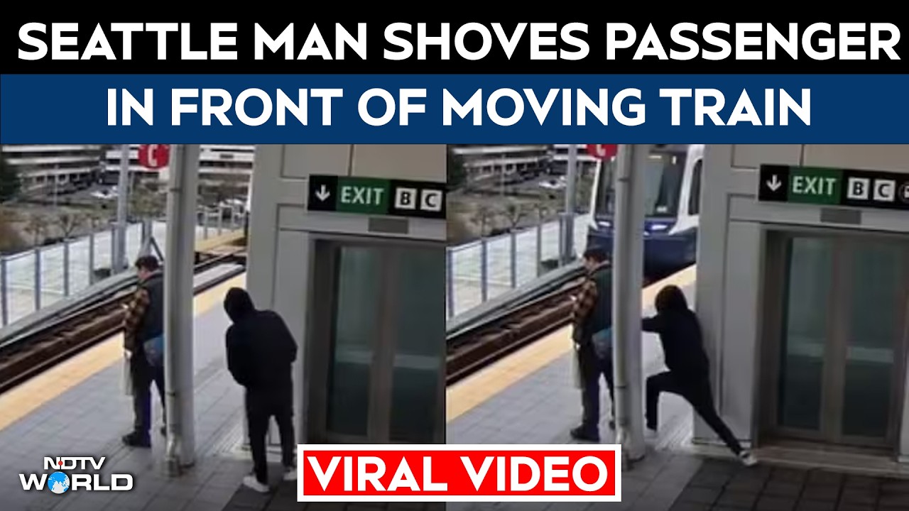Viral Video: Seattle Man Shoves Passenger In Front Of Moving Train In US