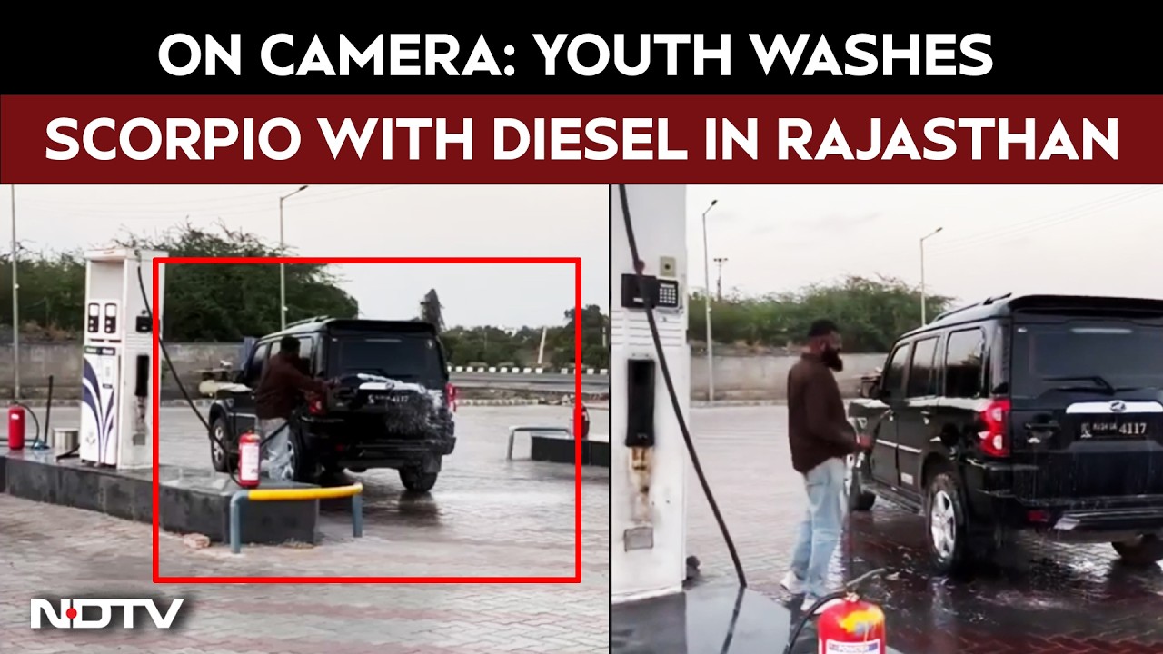 Rajasthan News | Rajasthan Youth Washes Scorpio With Diesel At Petrol Pump, Arrested