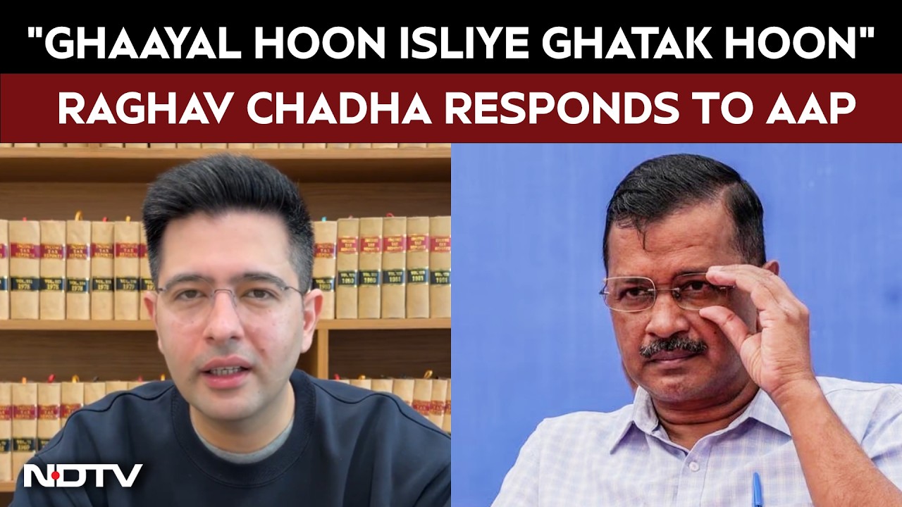 "Ghaayal Hoon Isliye Ghatak Hoon": Raghav Chadha Responds To Aam Aadmi Party's Allegations