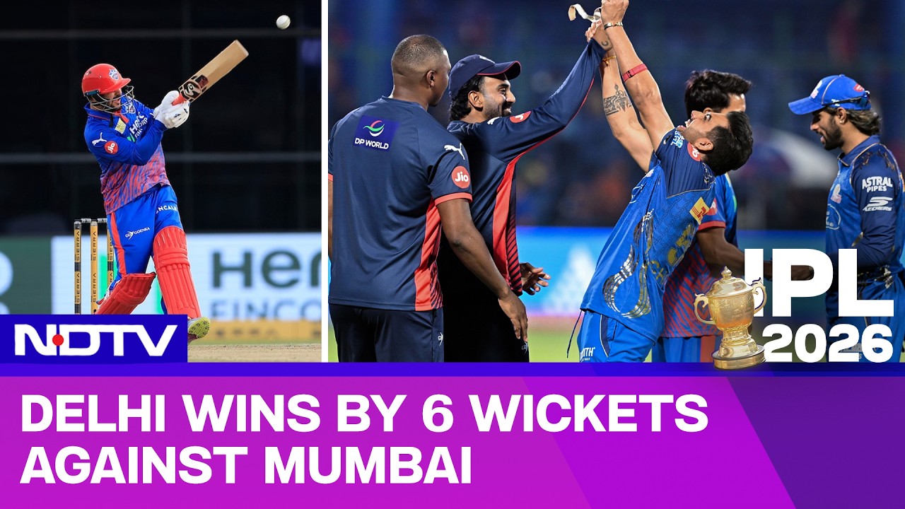 IPL 2026 | Delhi Capitals Wins By 6 Wickets Against Mumbai Indians: Redemption For Sameer Rizvi